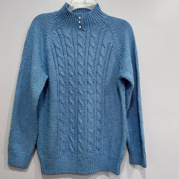 Karen Scott turtle neck Knit sweater size M - Picture 3 of 8